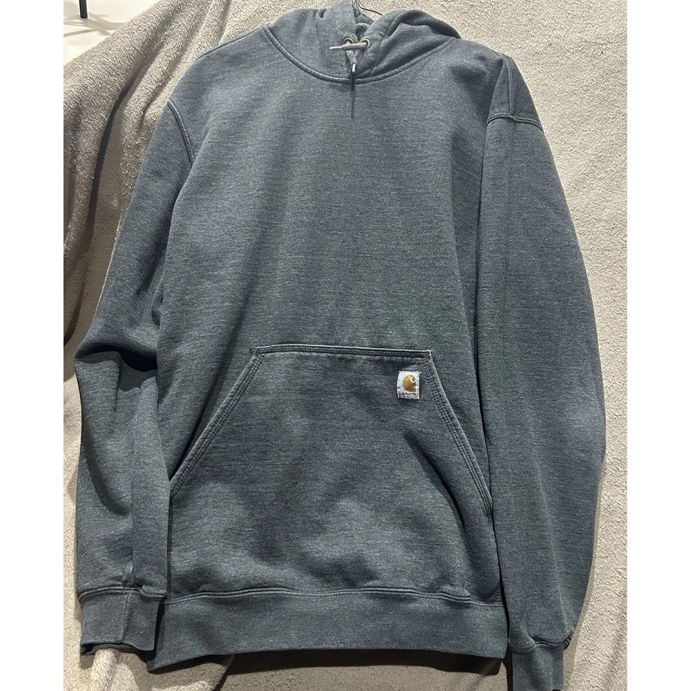 Carhartt Mens Med Loose Fit Pullover Hoodie Sweatshirt TS0121-M Charcoal Grey